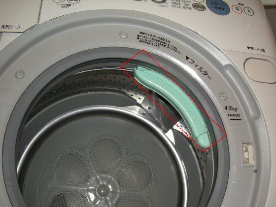 洗濯機 松下電器 ナショナル 斜めドラム 故障 音 ホコリが詰まる 埃 動かない